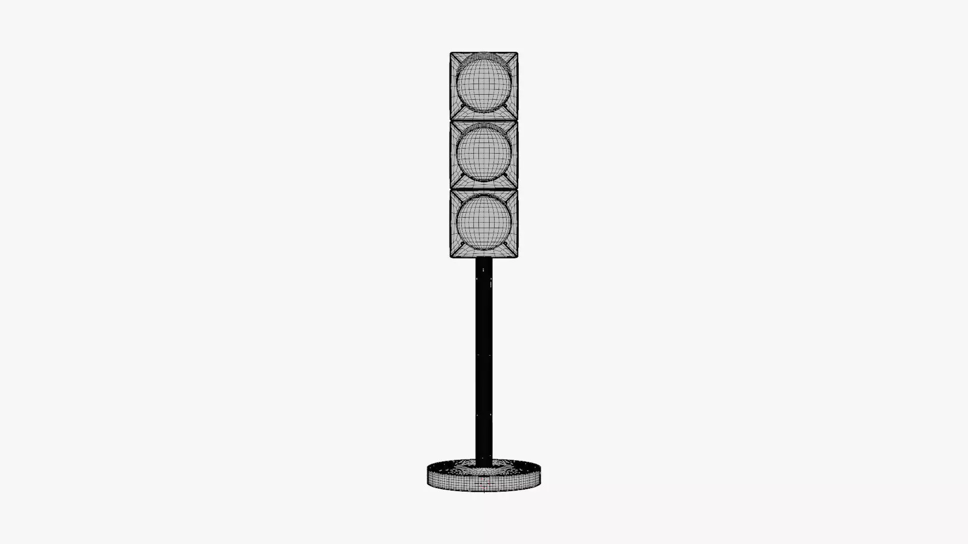 Traffic Light - Geometry Only No Textures No Materials 3D model_6
