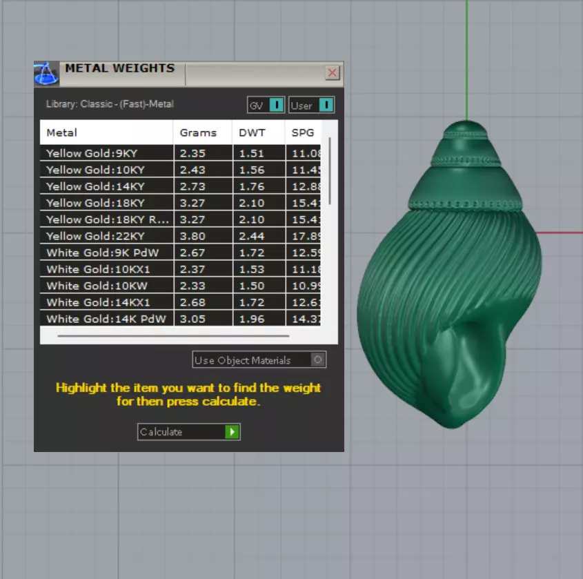 sea shell pendant 3D print model_1