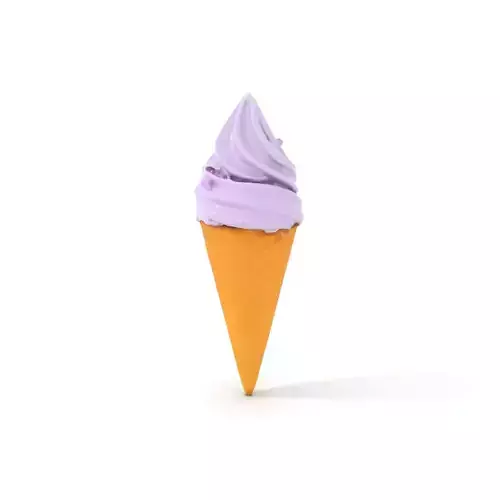 Lavender Ice Cream Cone model pack