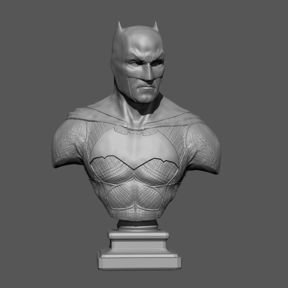 Batman bust 3D print model_1