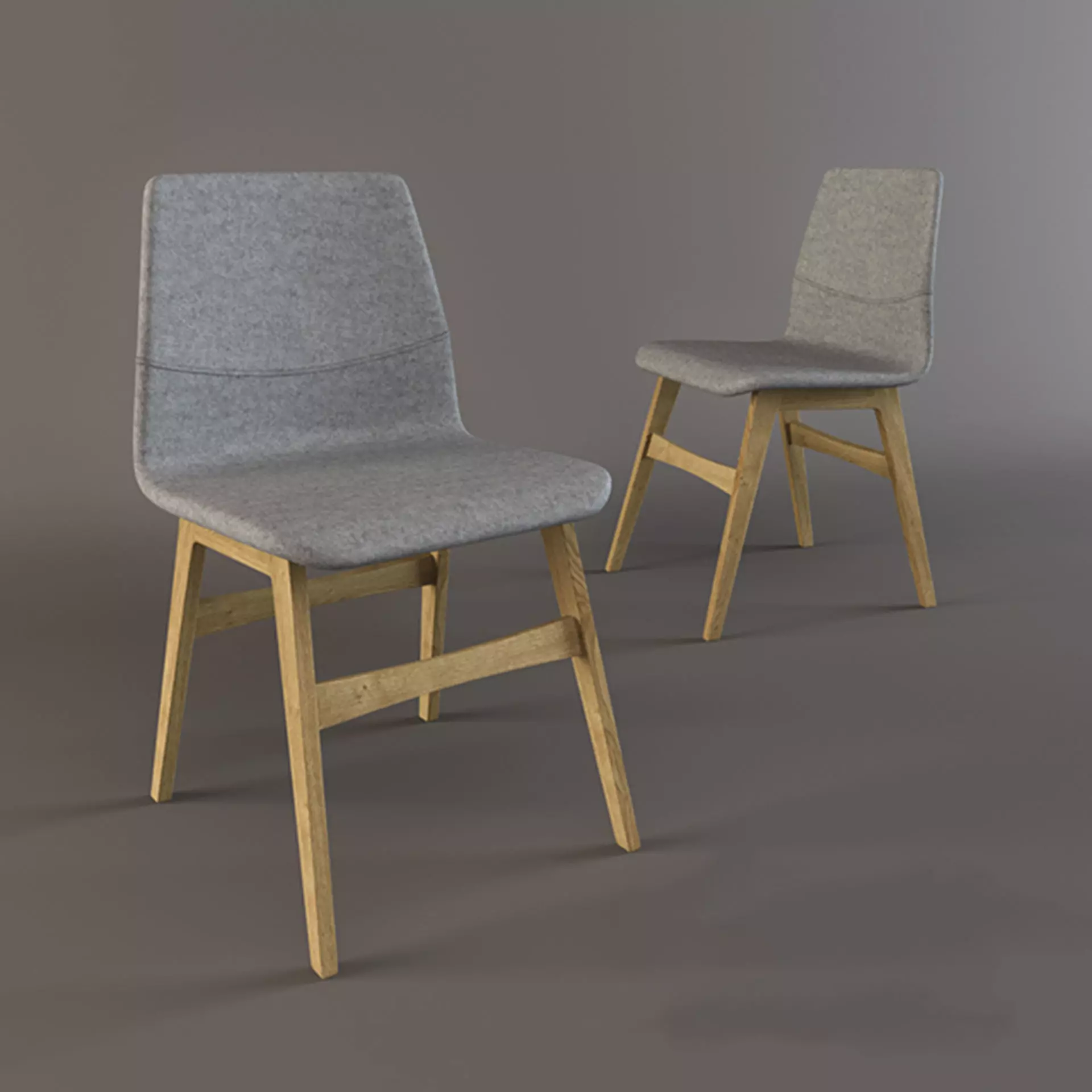 London Chair Low-poly 3D model_0