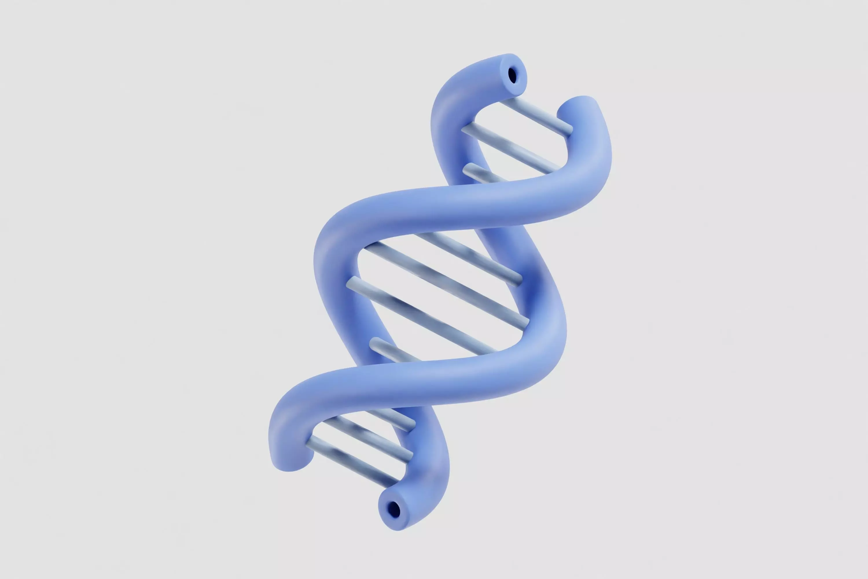 DNA cartoon Low-poly 3D model_0