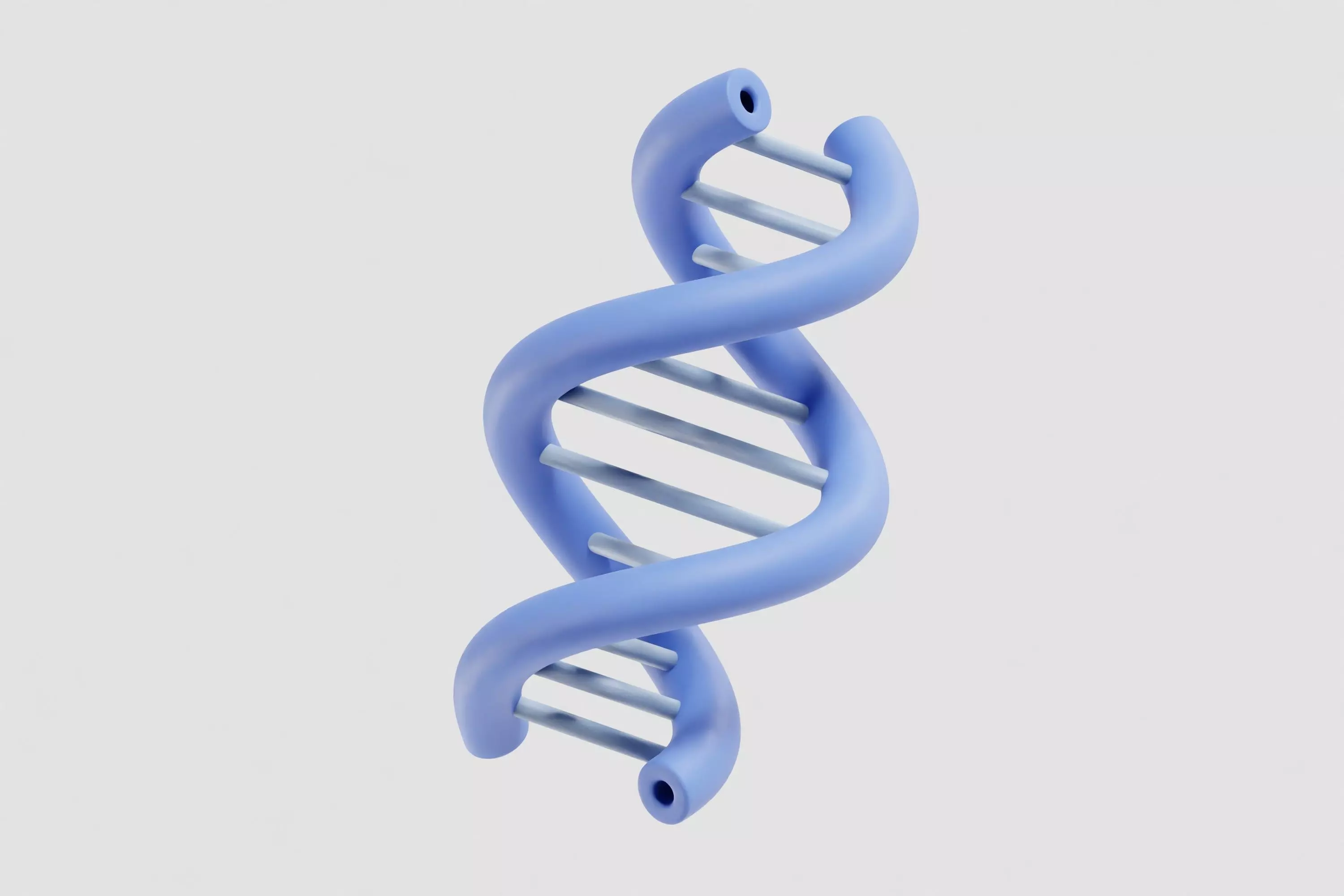 DNA cartoon Low-poly 3D model_3