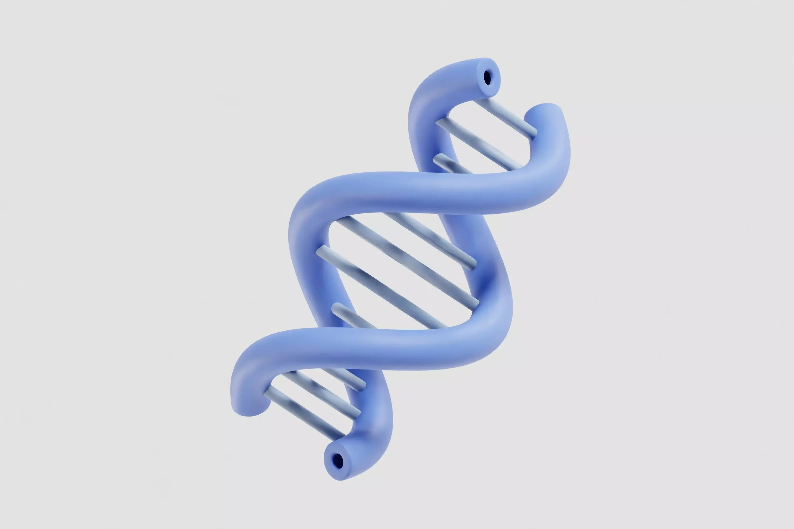 DNA cartoon Low-poly 3D model_4