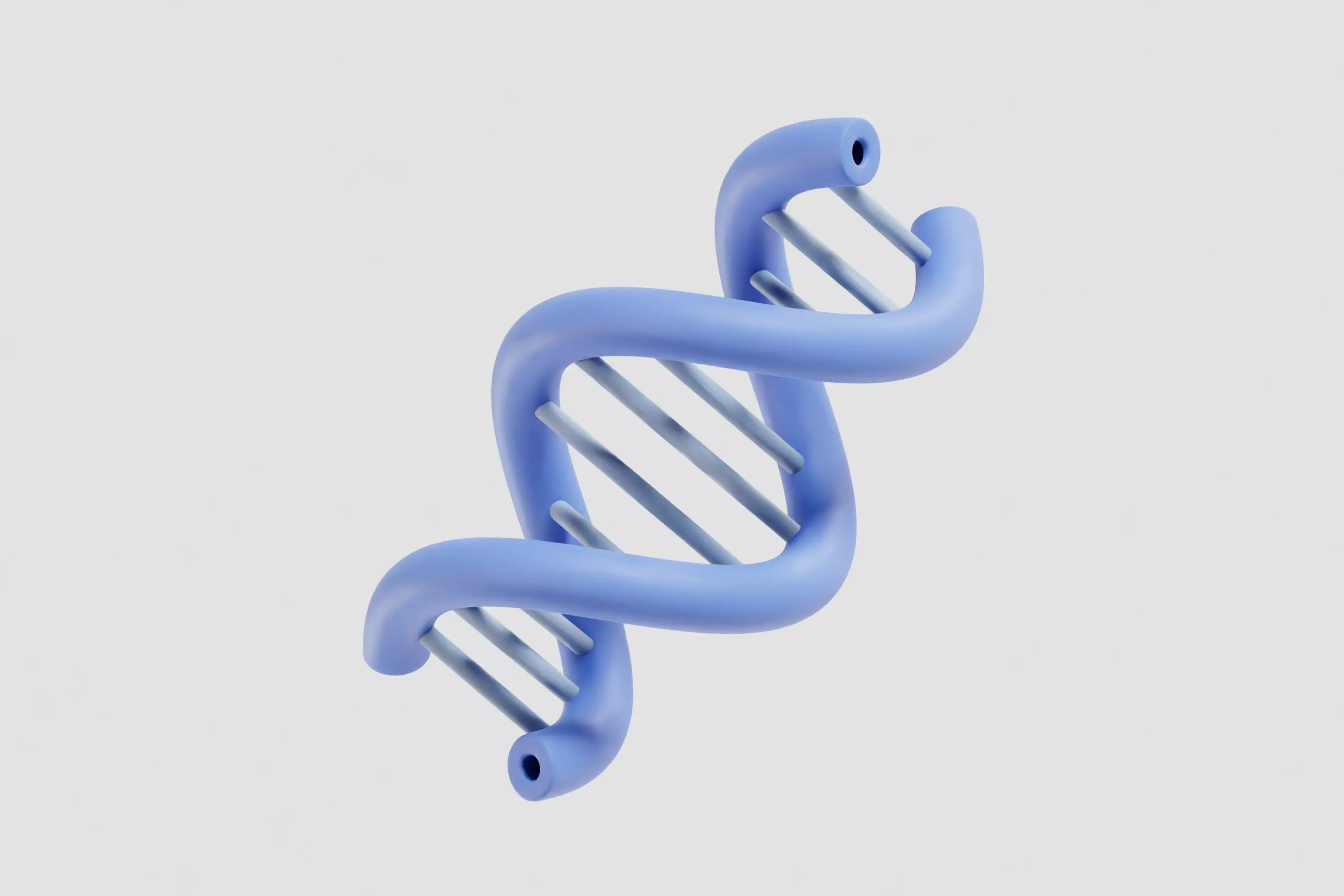 DNA cartoon Low-poly 3D model_5