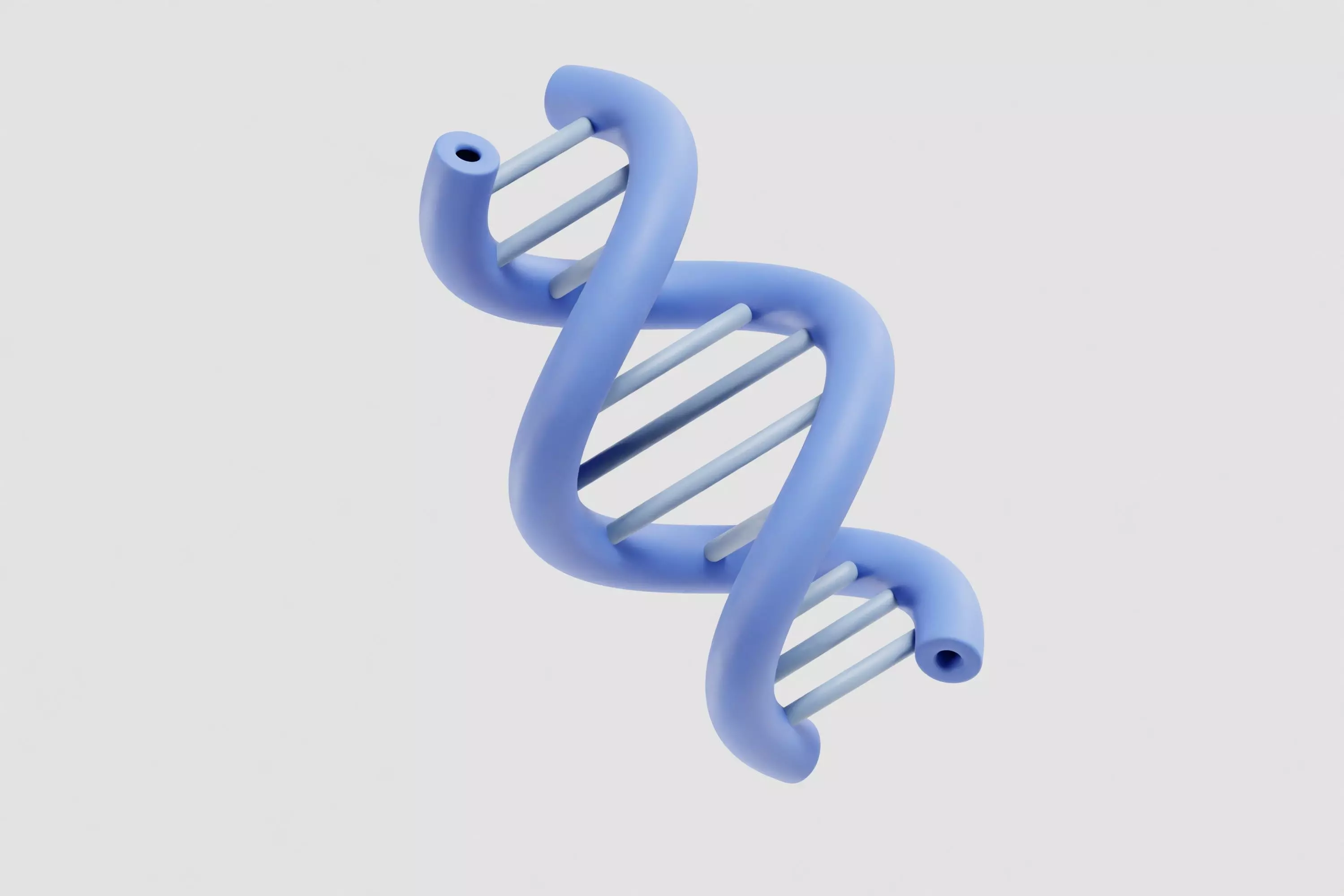 DNA cartoon Low-poly 3D model_1