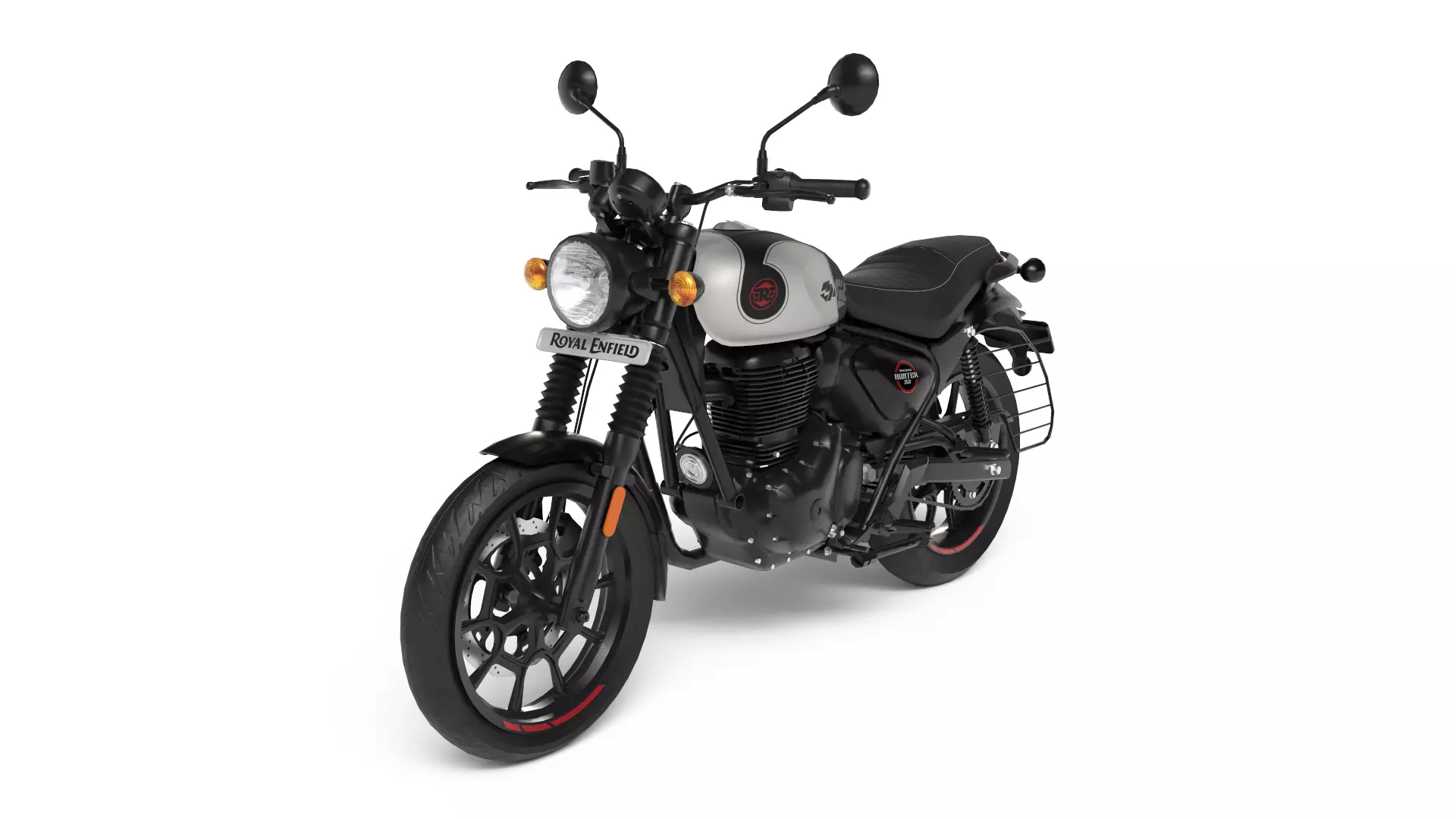 Royal Enfield Hunter 350 Tokyo Black - Realistic 3D Model Low-poly 3D model_0