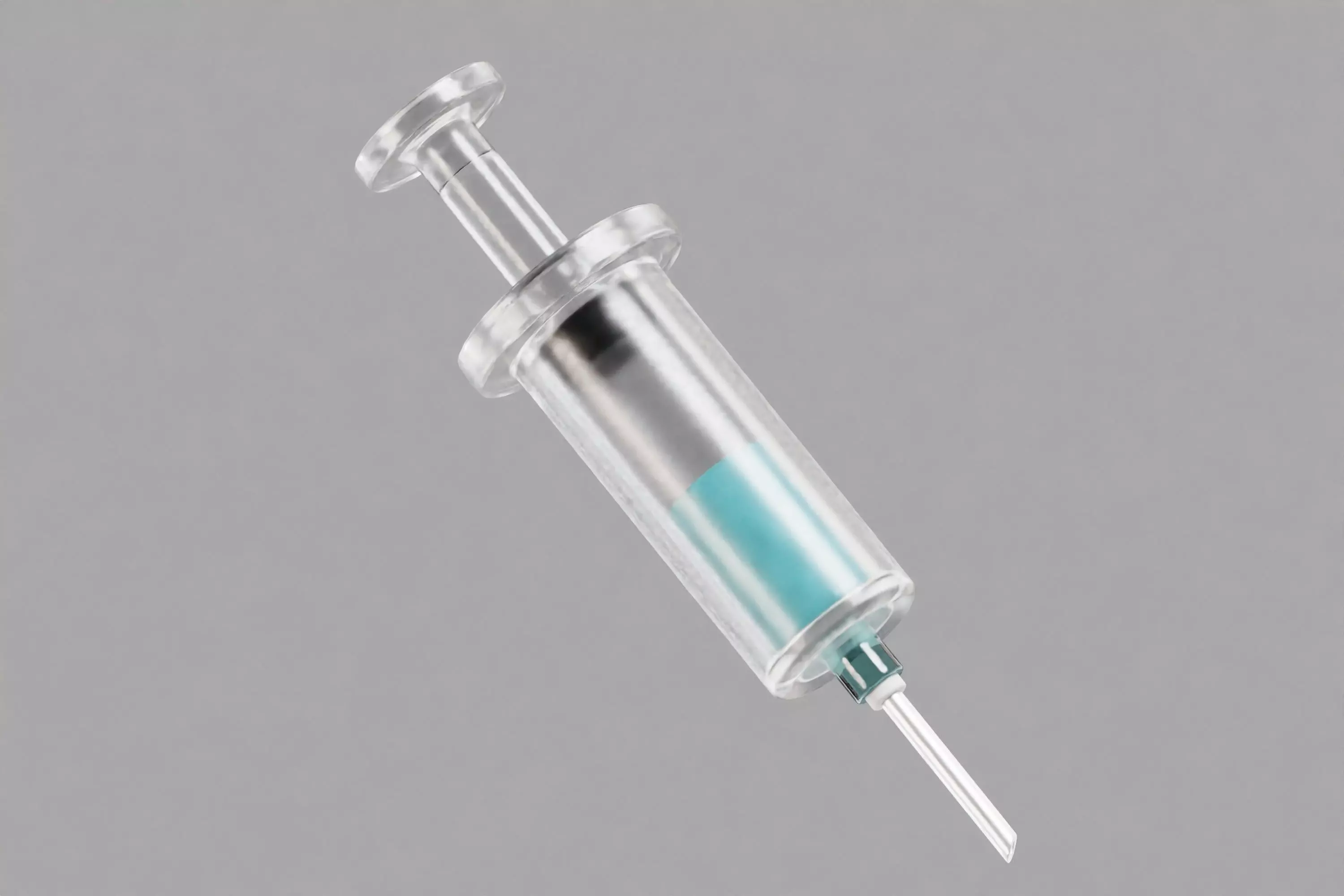 Syringe cartoon Low-poly 3D model_2