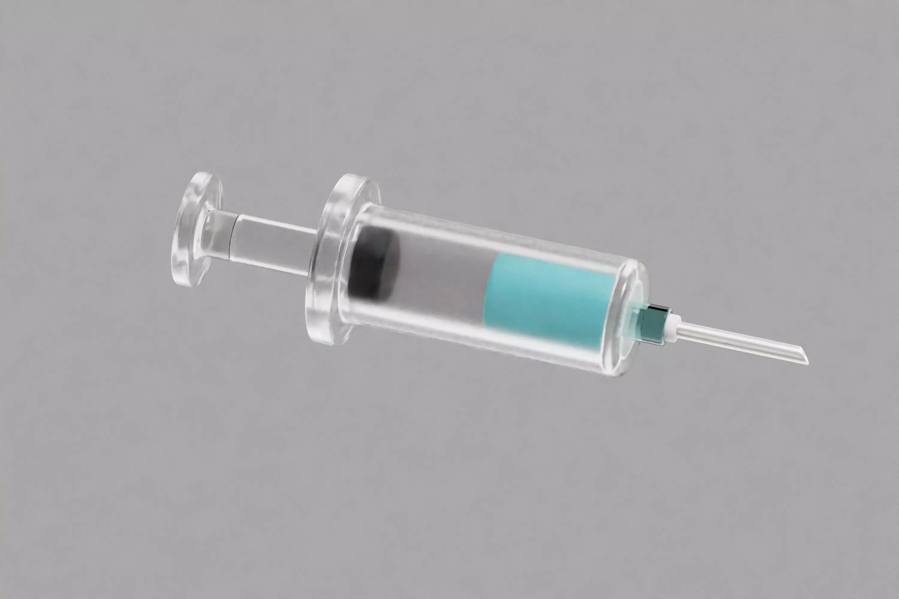 Syringe cartoon Low-poly 3D model_5