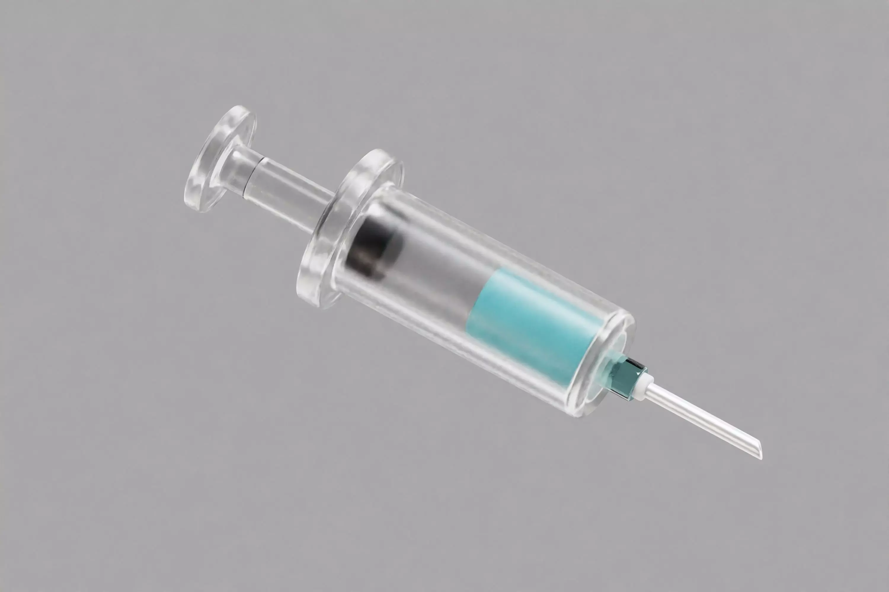 Syringe cartoon Low-poly 3D model_3