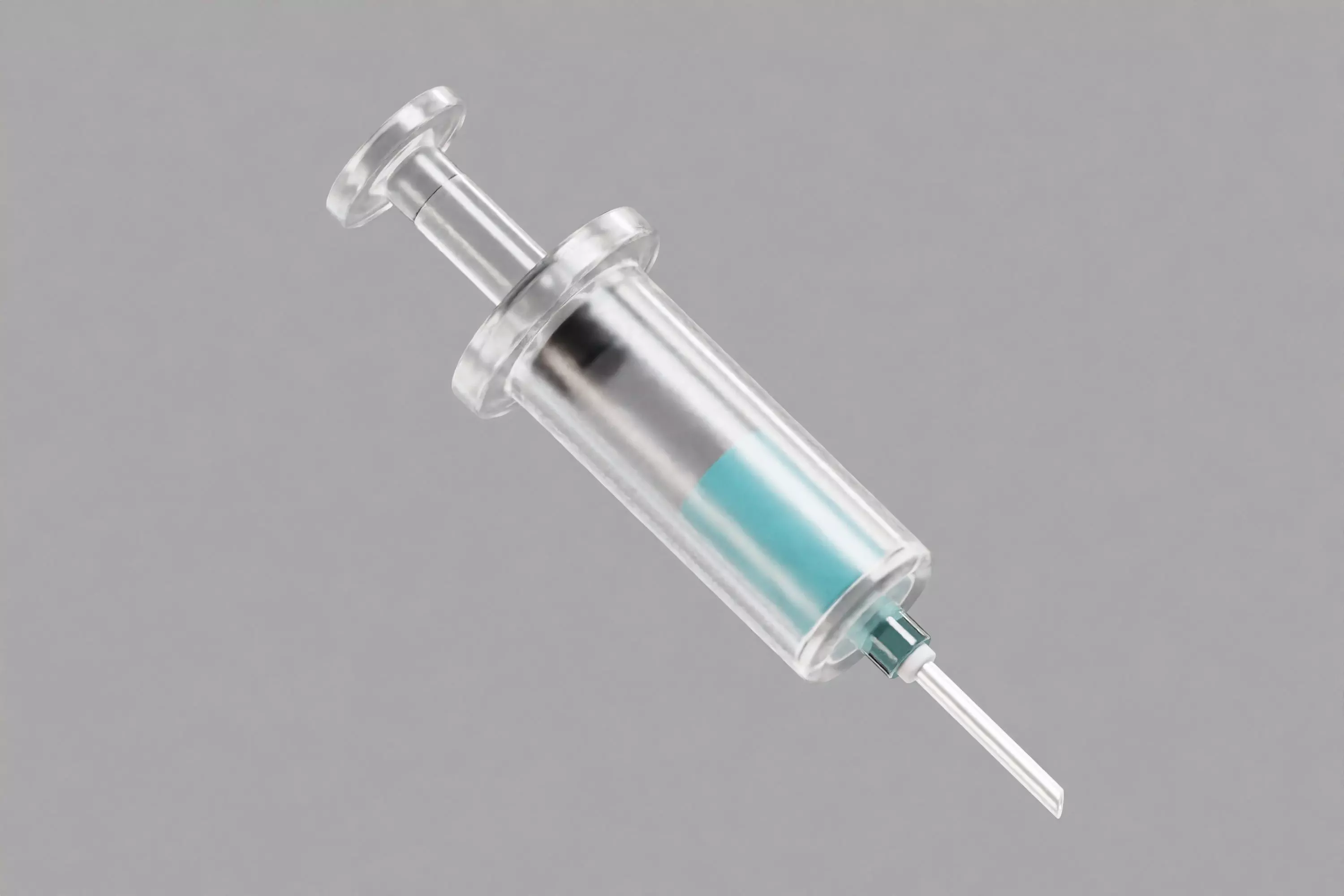 Syringe cartoon Low-poly 3D model_1