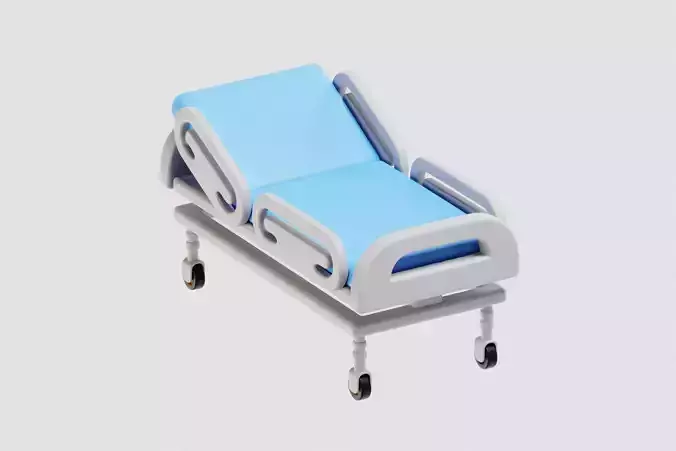 hospital patient bed cartoon