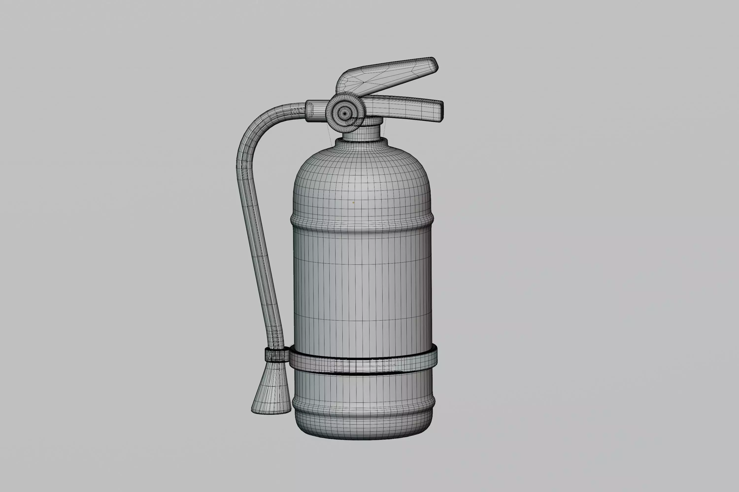 Cartoon Fire Extinguisher Low-poly 3D model_6