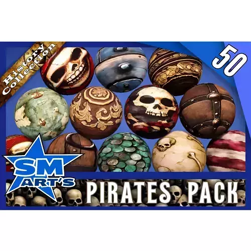 Pirates Texture Pack - 50 High-Quality Stylized Materials