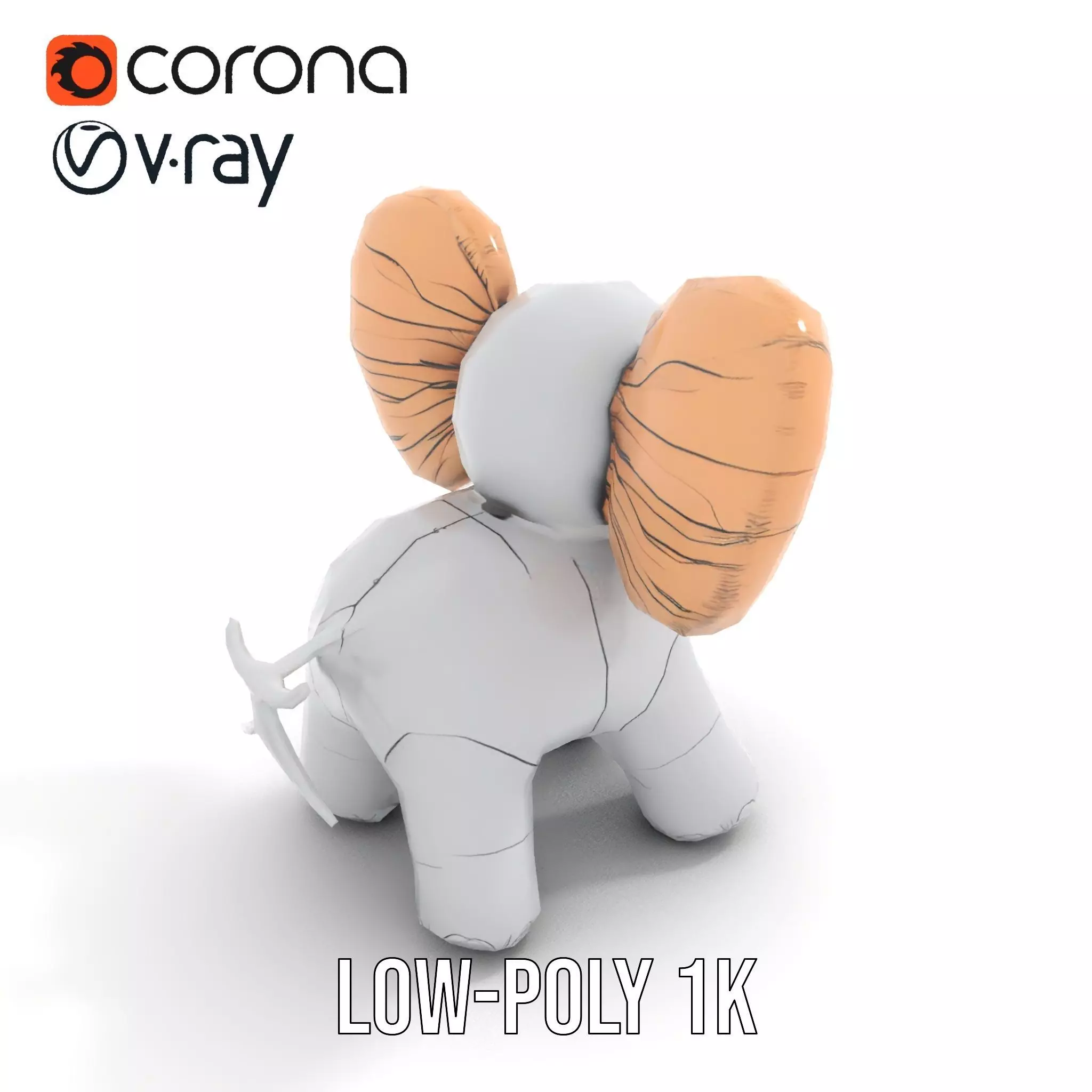 Balloon Elephant model pack Low-poly 3D model_18