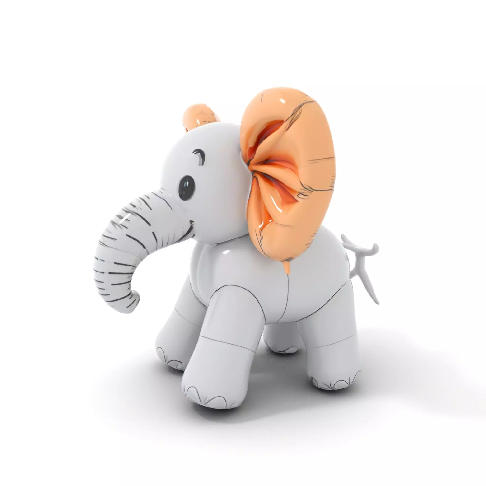 Balloon Elephant model pack Low-poly 3D model_7