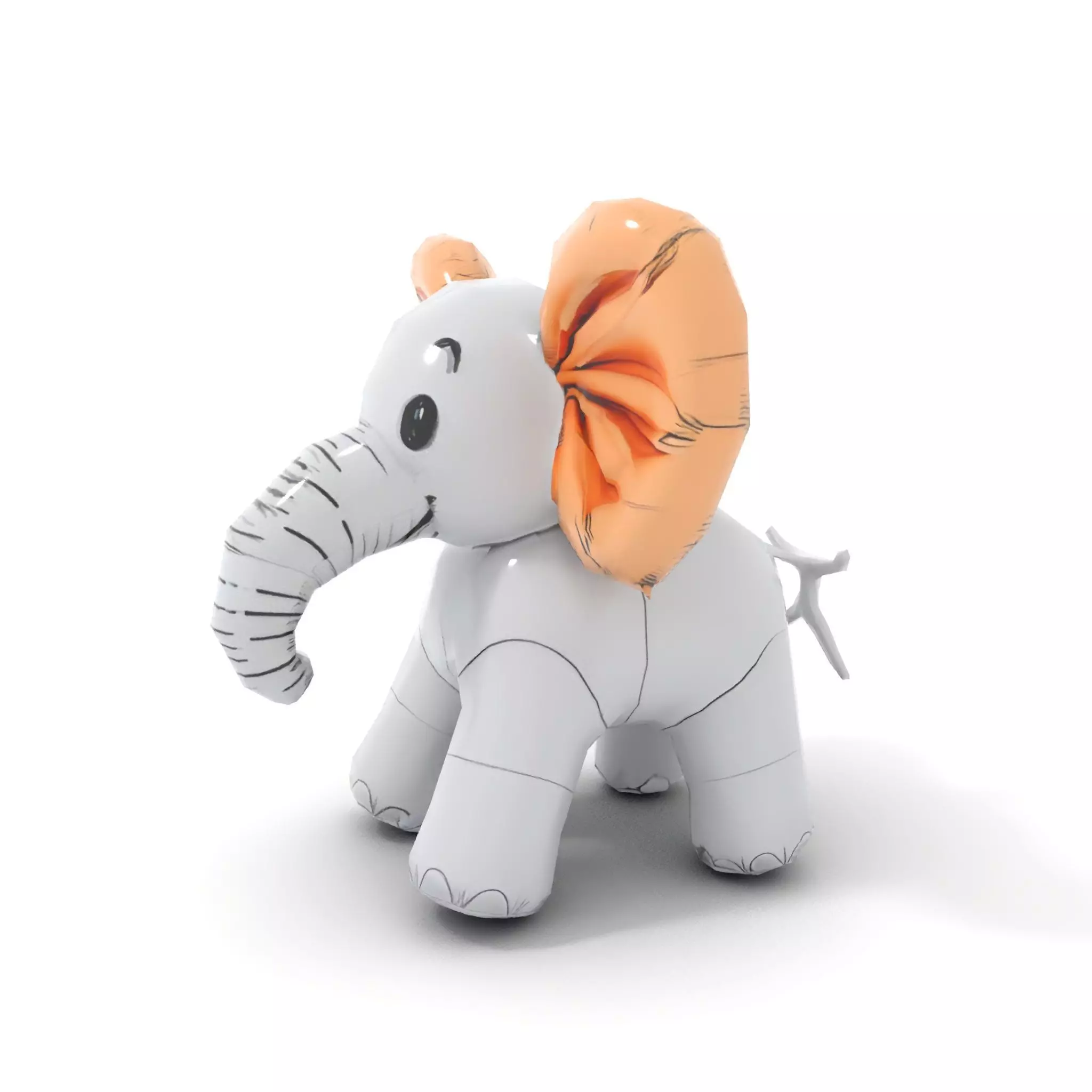 Balloon Elephant model pack Low-poly 3D model_15