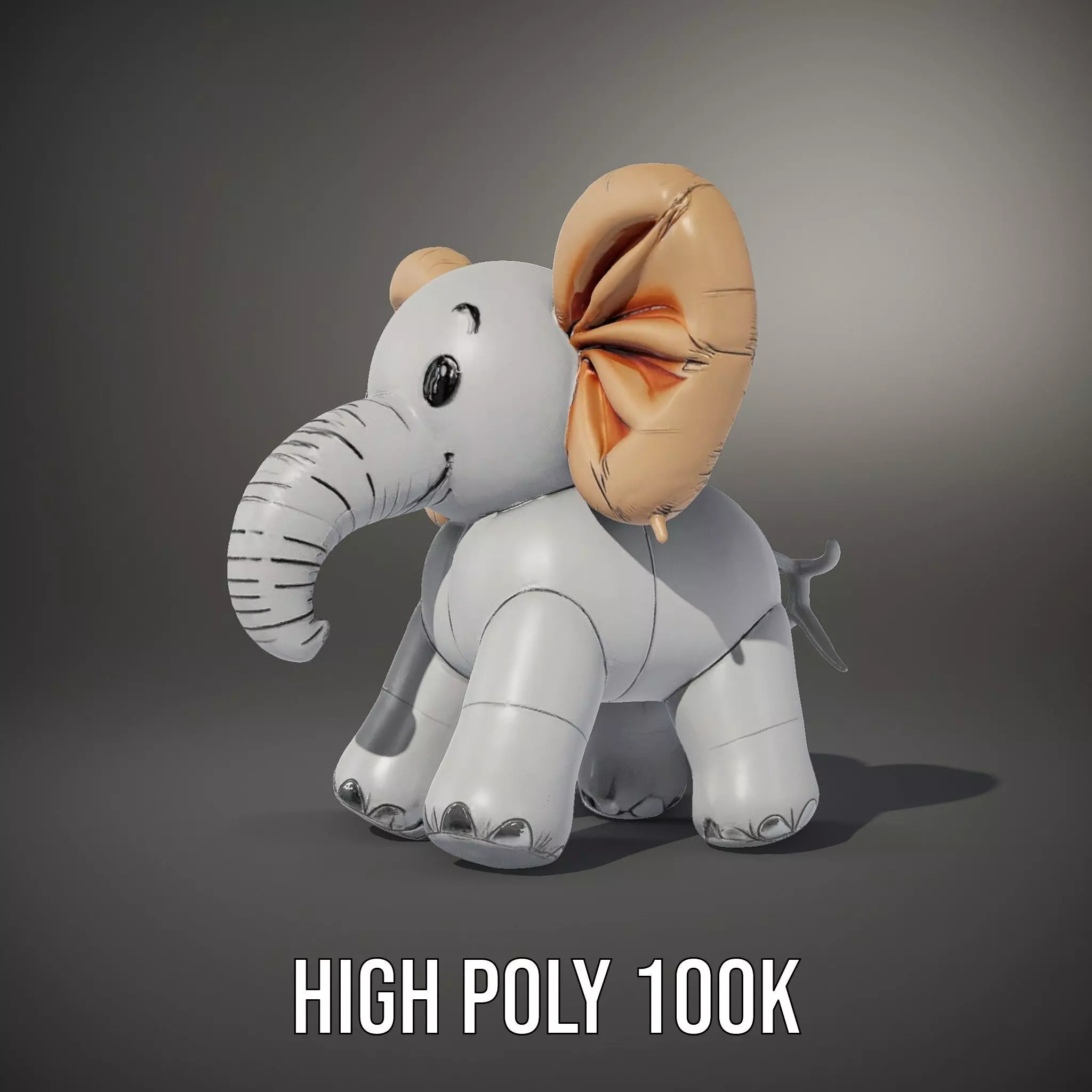 Balloon Elephant model pack Low-poly 3D model_9