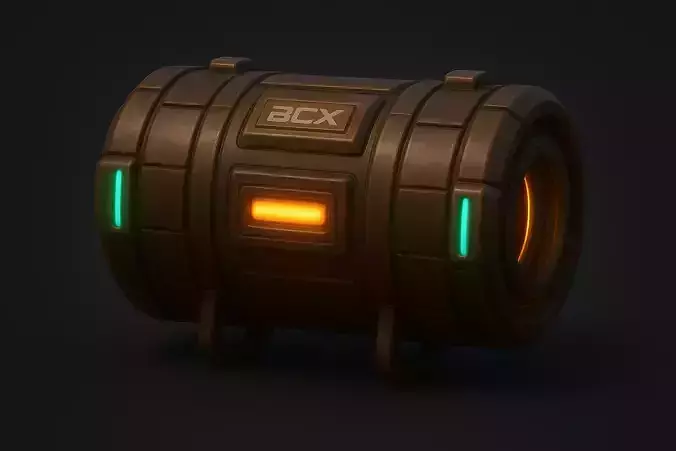  sci-fi energy barrel 
