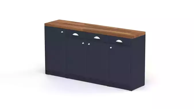 Modern  Blue Kitchen Cabinet