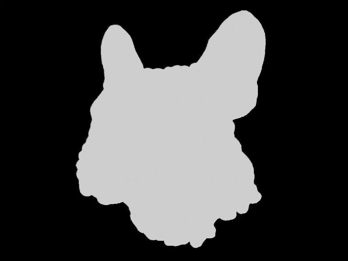 French Bulldog Portrait Sculpture 3D print model_6