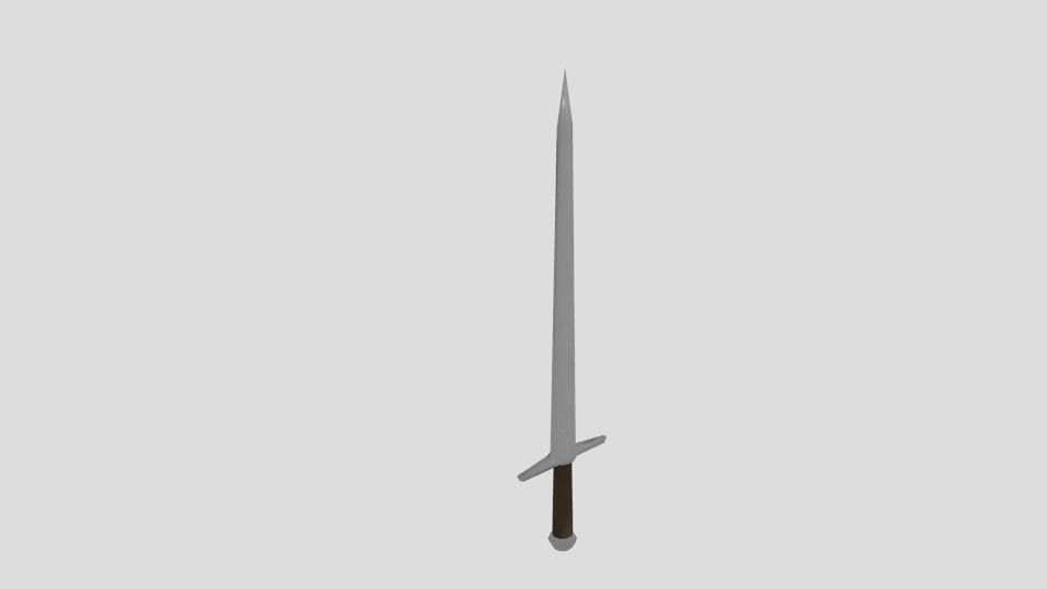 Medieval weapon pack Free low-poly 3D model_12