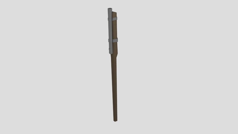 Medieval weapon pack Free low-poly 3D model_9