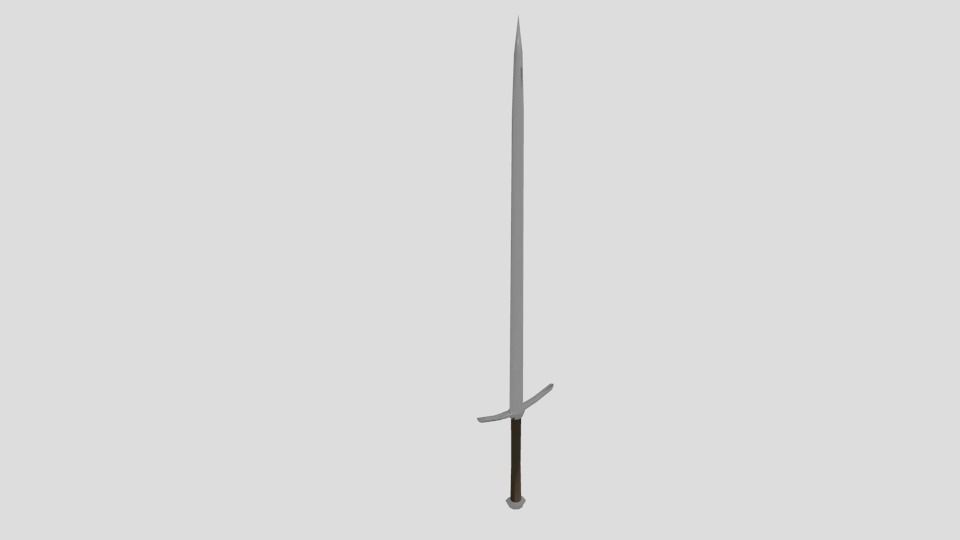 Medieval weapon pack Free low-poly 3D model_15