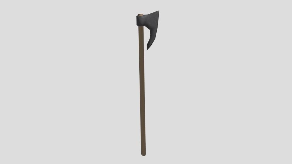 Medieval weapon pack Free low-poly 3D model_13