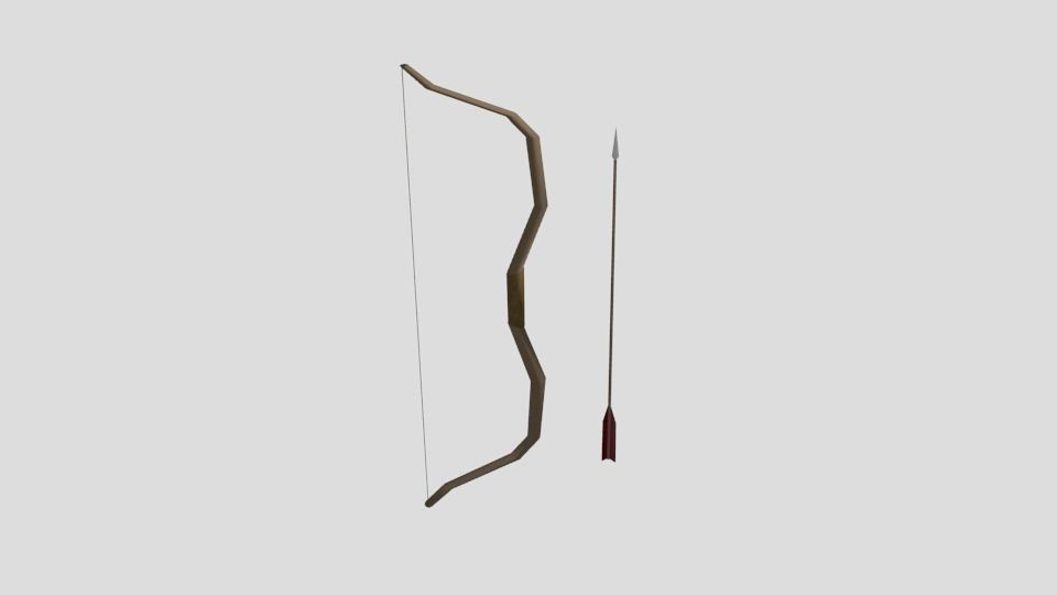 Medieval weapon pack Free low-poly 3D model_14