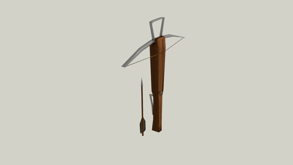 Medieval weapon pack Free low-poly 3D model_10