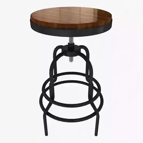 Industrial Mansard Stool