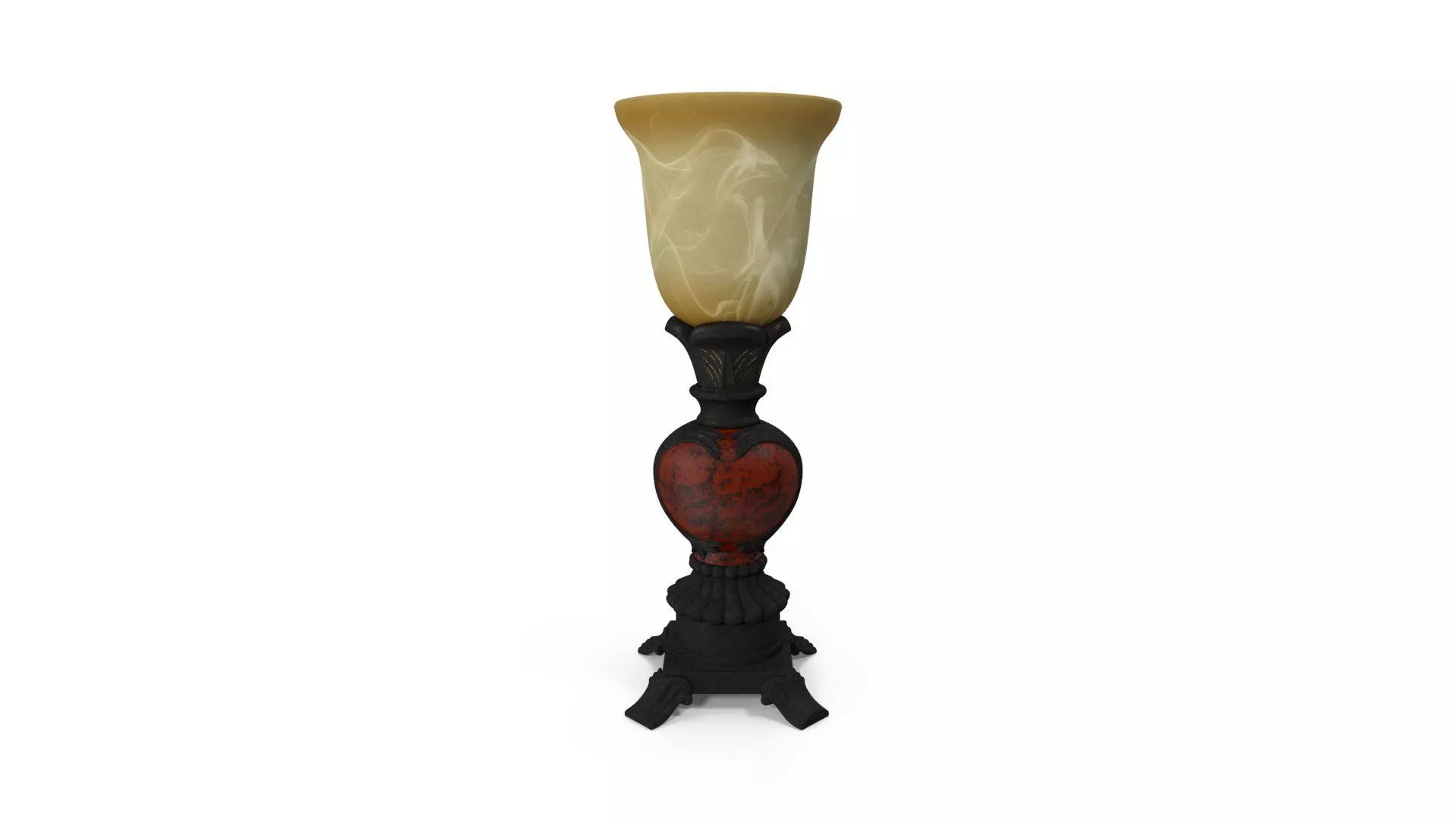 Traditional Lamp 3D model_2