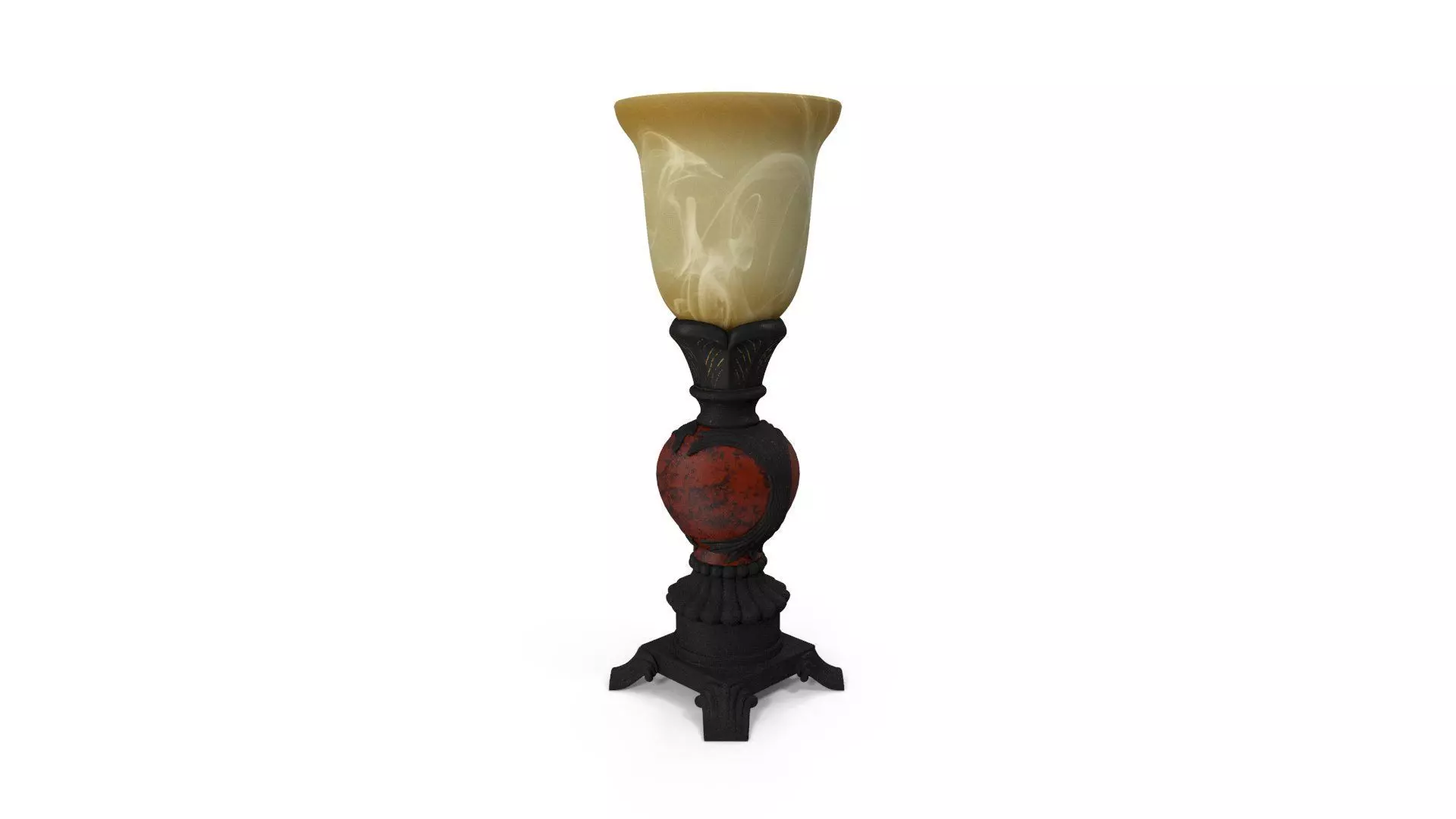 Traditional Lamp 3D model_3