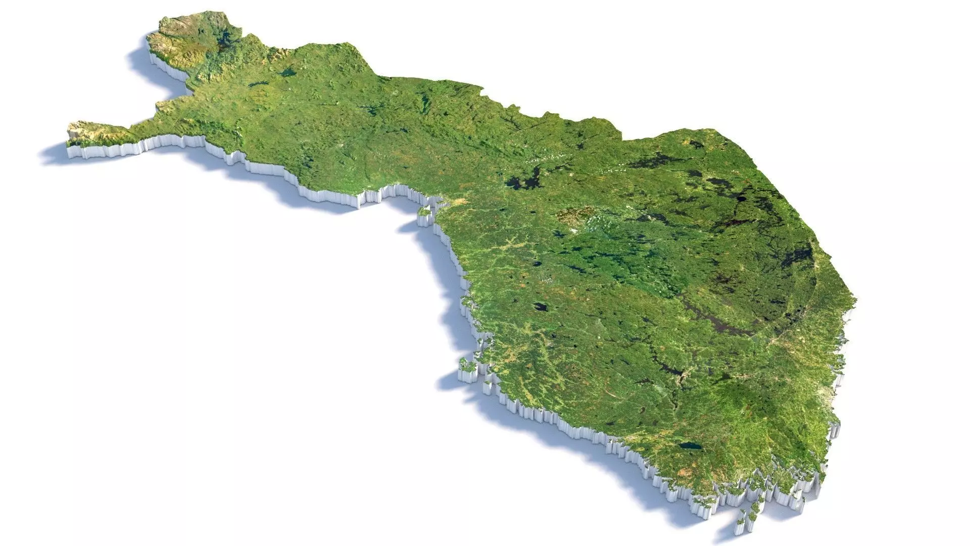 Finland Suomi Country Terrain 3D model