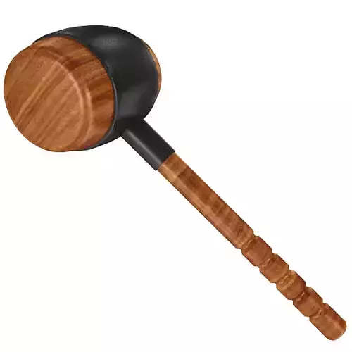 Wooden Mallet Low-poly 3D model