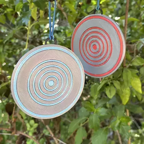 1982 Tron Disc Christmas Tree Ornament 3D print model 1982 Tron Disc Christmas Tree Ornament 3D print model