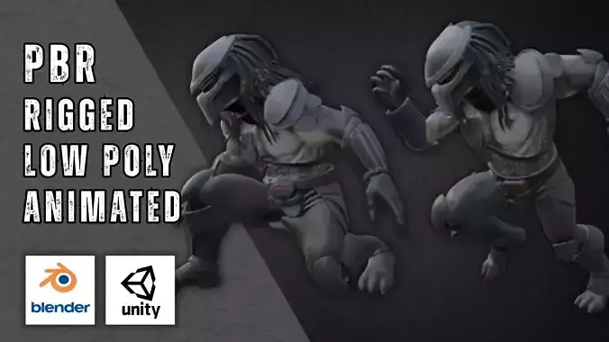 Tracker Predator Inspired Model - Predator Low-poly 3D model