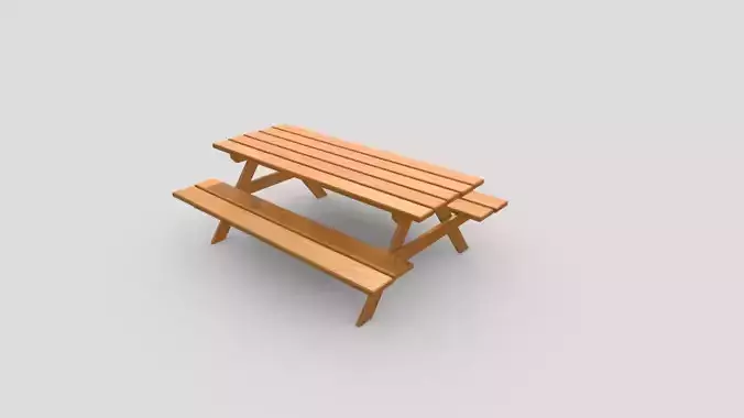Picnic Table Yellow Wood