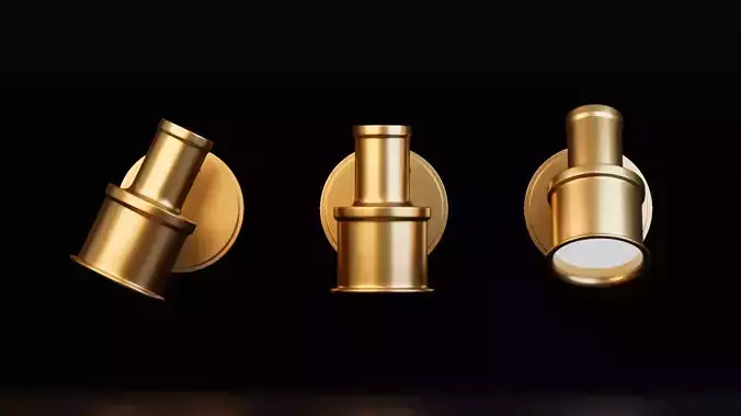 Wall Spotlight Lamp Low-poly 3D model
