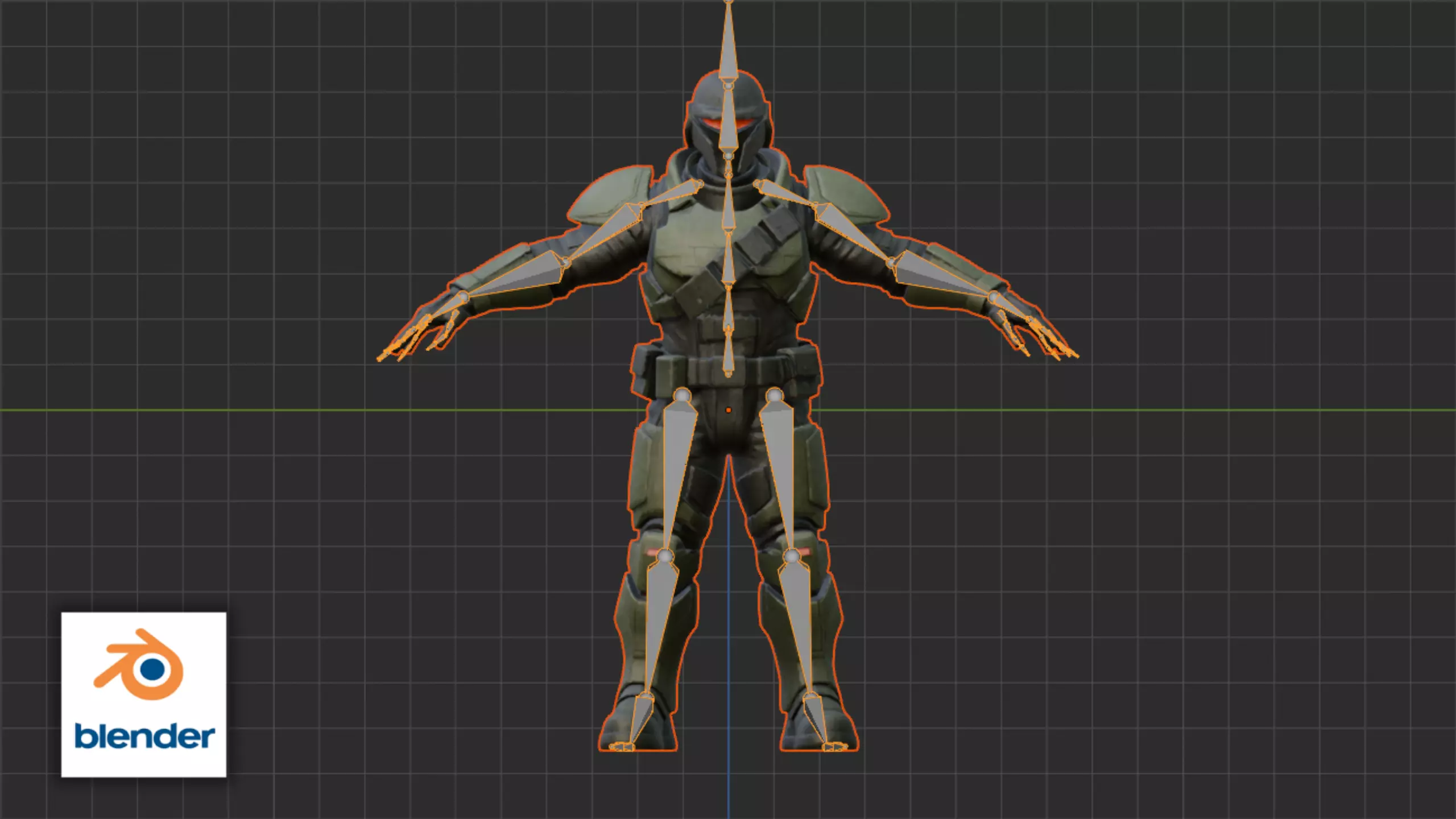 Space Marine Commando Model Low-poly 3D model_13