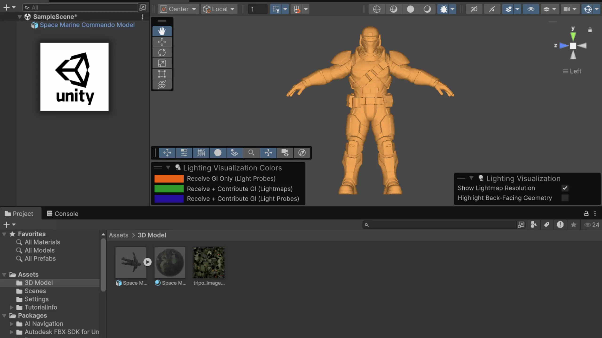 Space Marine Commando Model Low-poly 3D model_18