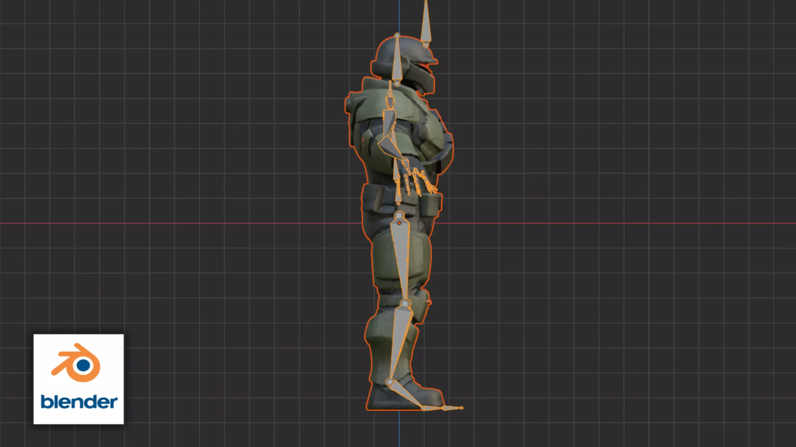 Space Marine Commando Model Low-poly 3D model_15