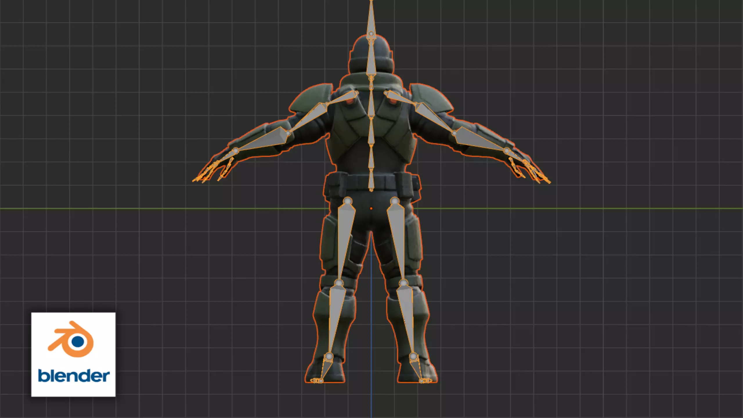 Space Marine Commando Model Low-poly 3D model_14