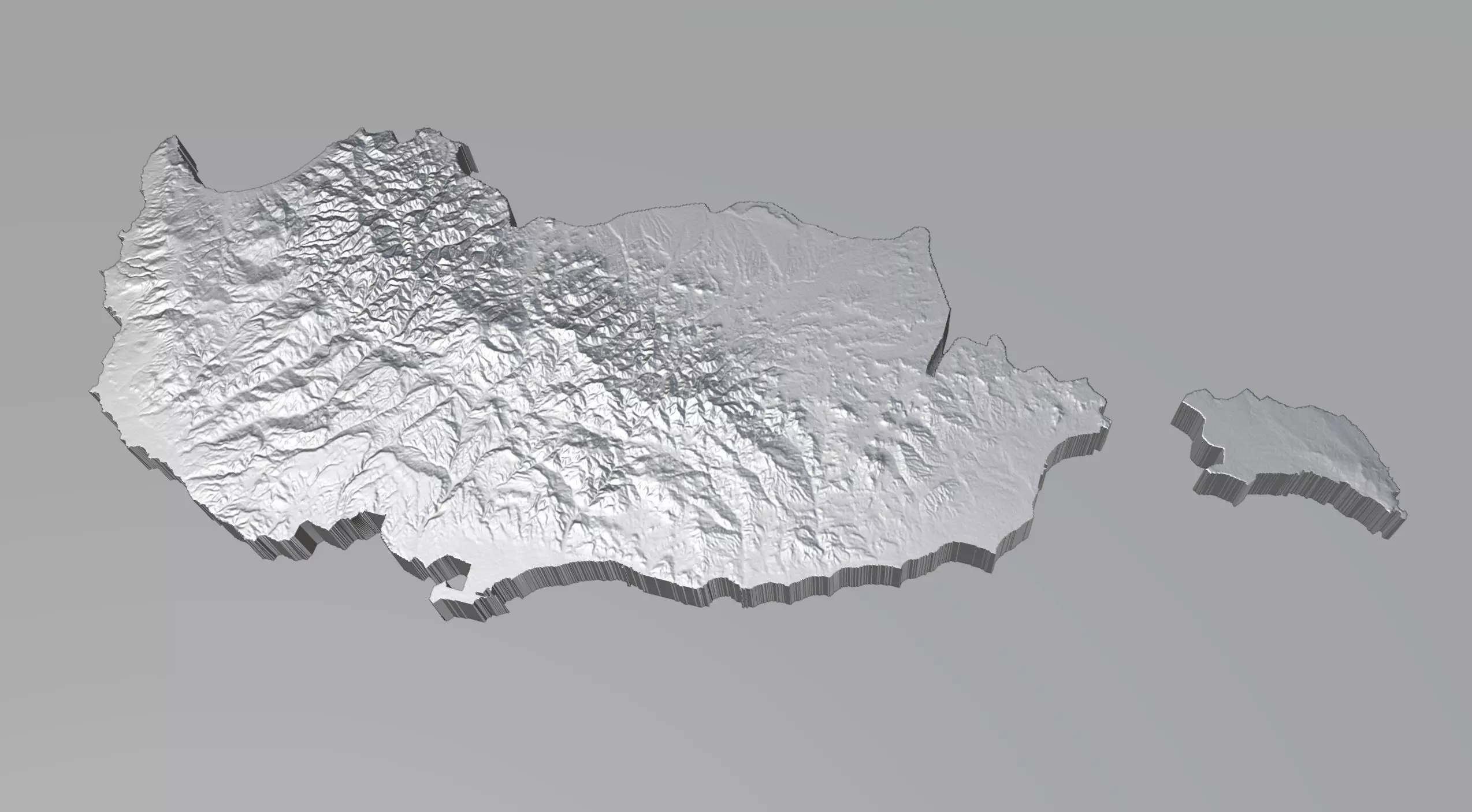 Cyprus Country Terrain 3D model_3