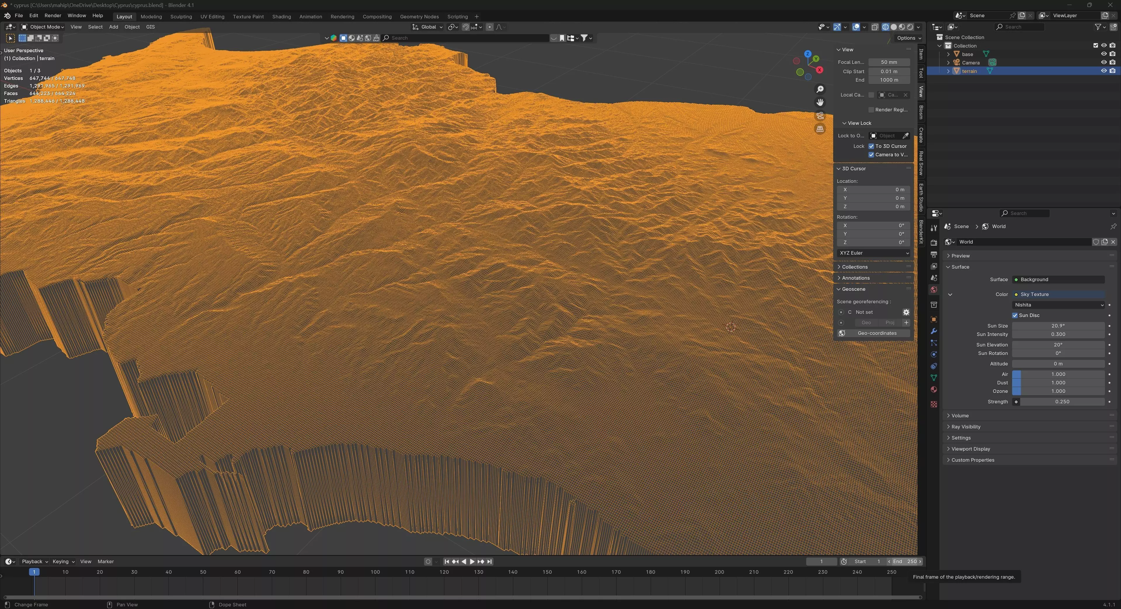 Cyprus Country Terrain 3D model_12