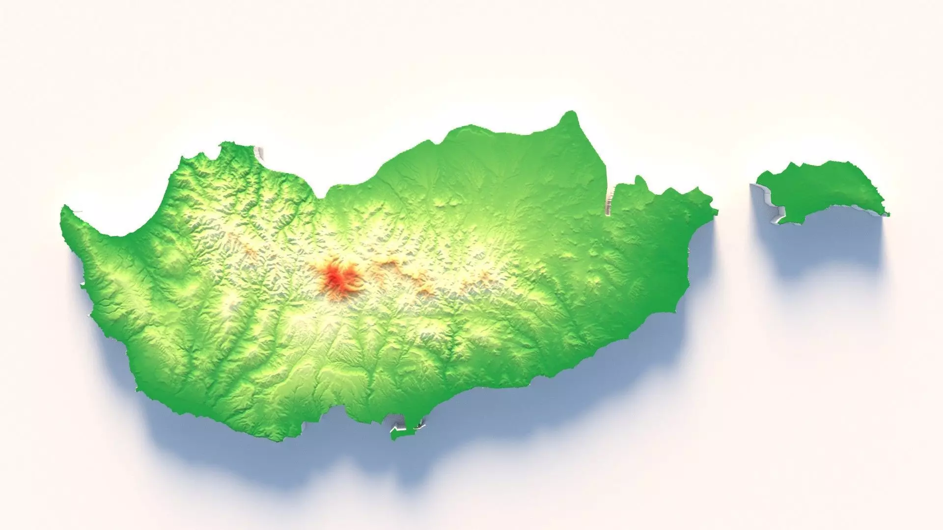 Cyprus Country Terrain 3D model_9