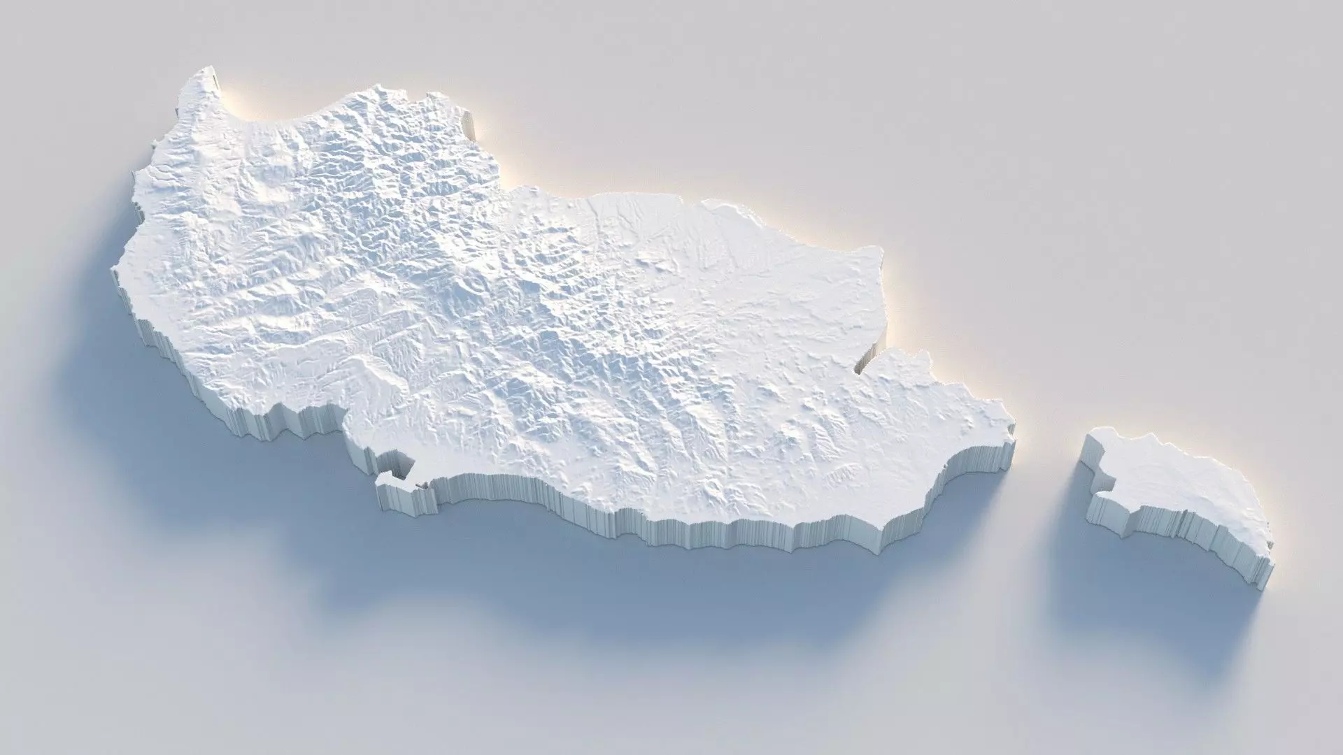 Cyprus Country Terrain 3D model_6