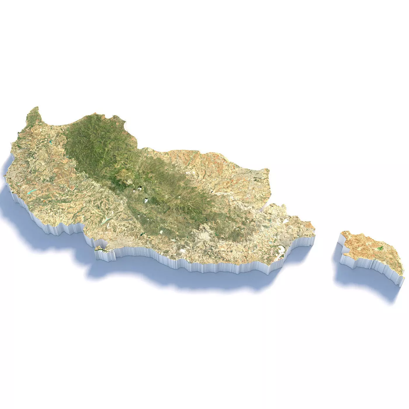 Cyprus Country Terrain 3D model_13