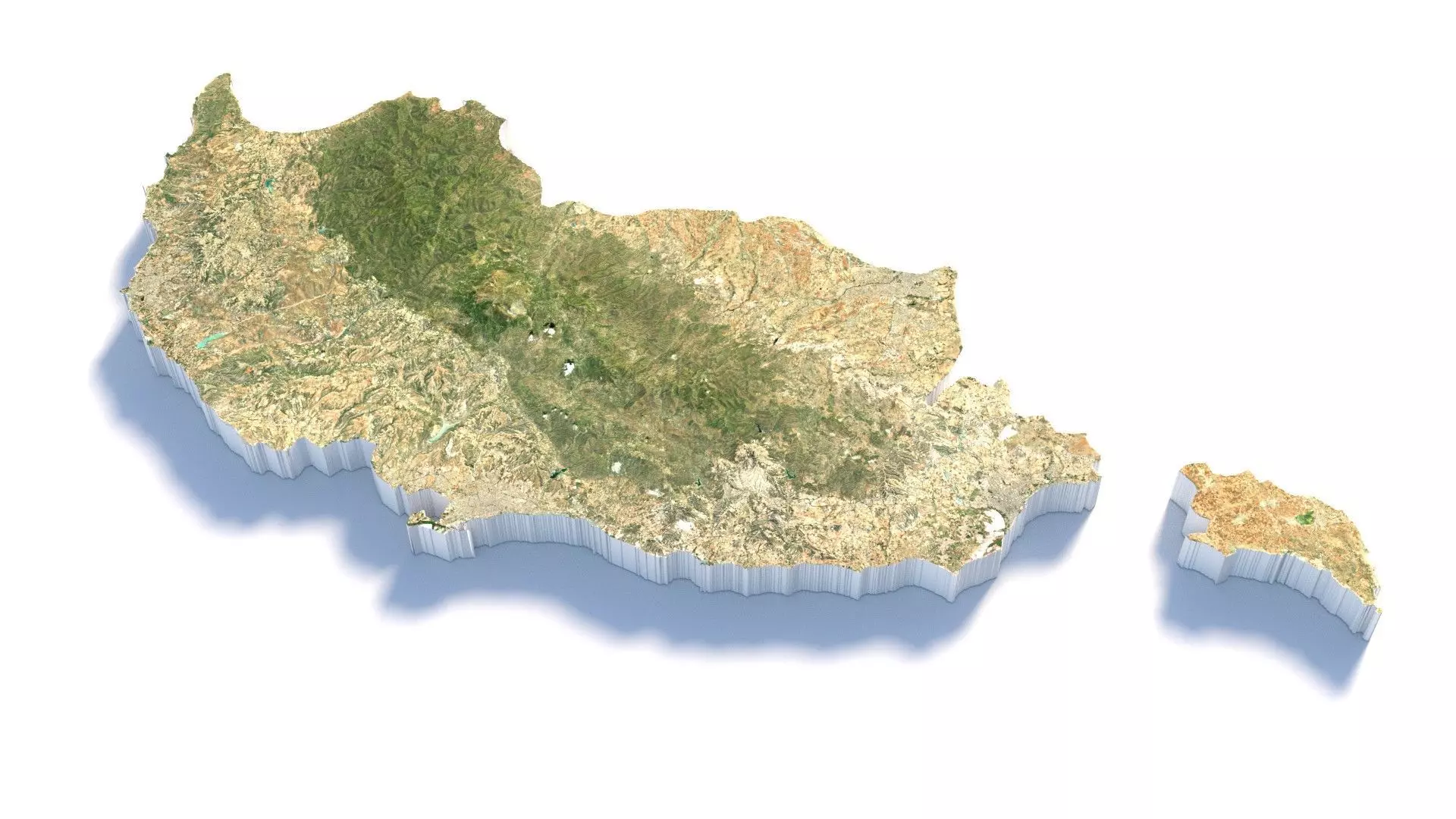 Cyprus Country Terrain 3D model_0